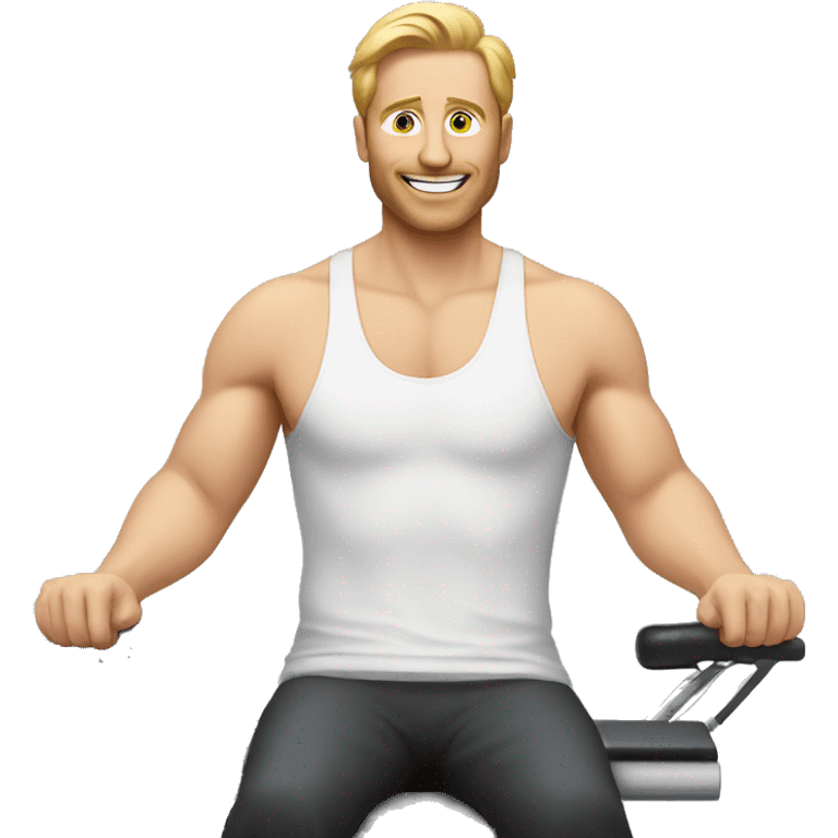 Pilates Reformer Man emoji