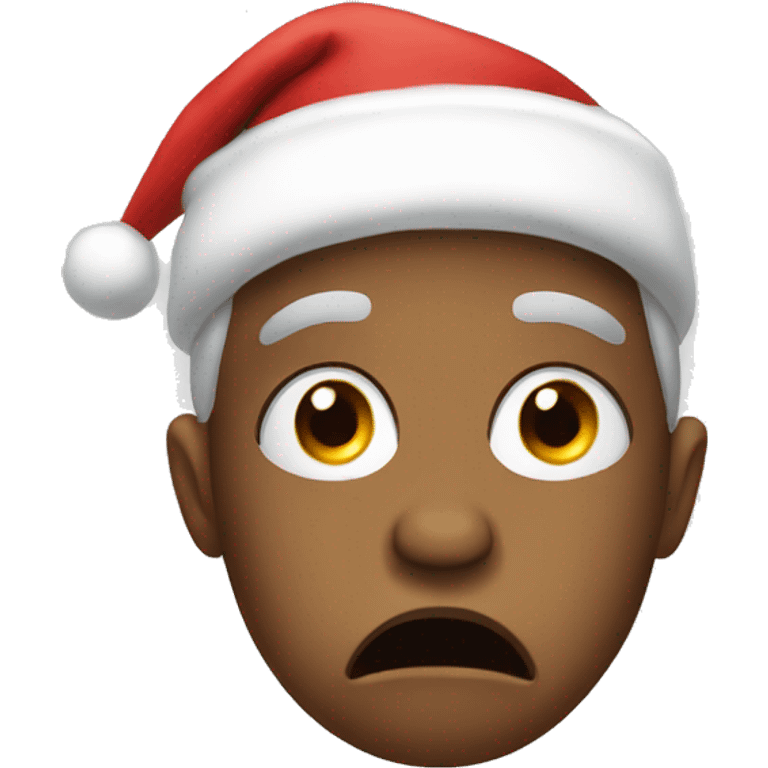 Christmas crying emoji