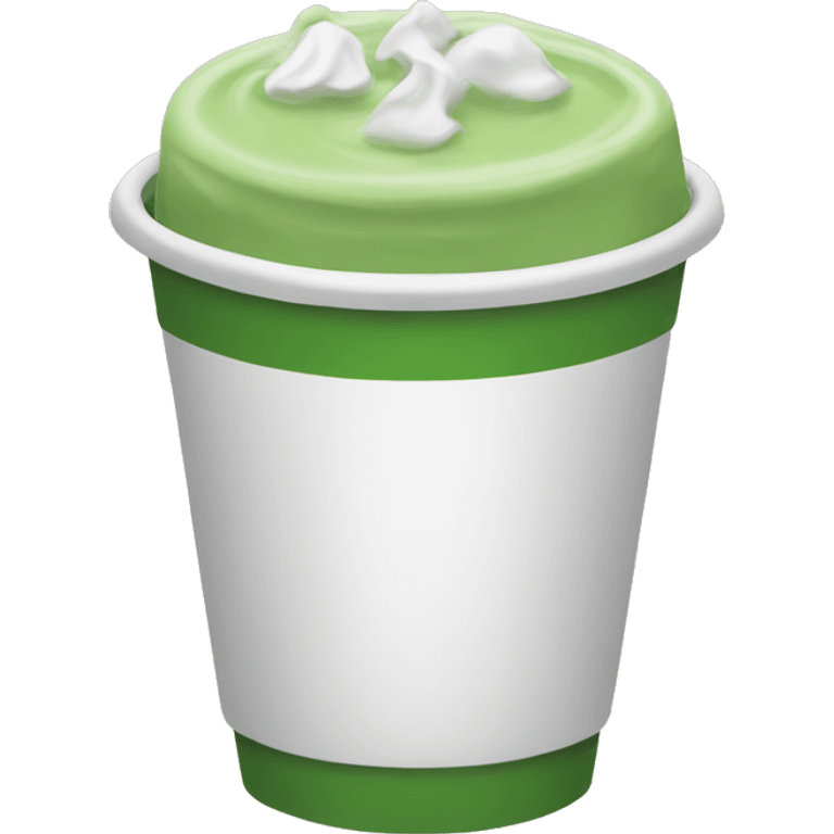 Green mocha emoji