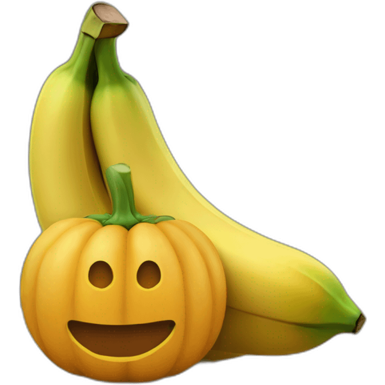 Citrouilles sur banane emoji