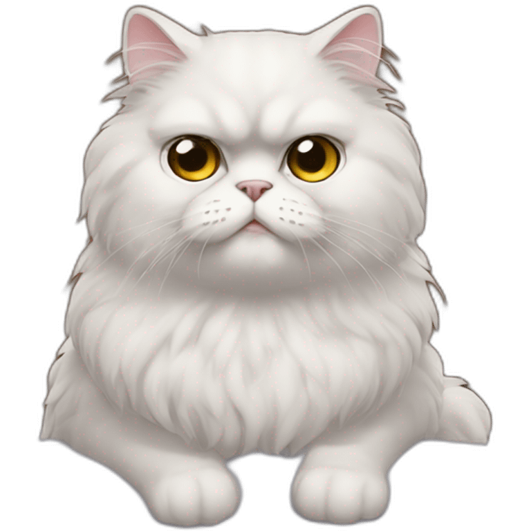 Persian cat room guardian meme emoji