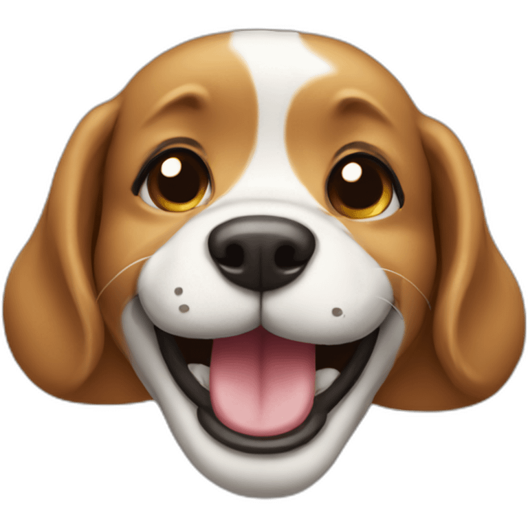 Dog smiling emoji