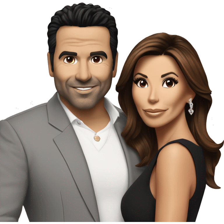 Ricardo Antonio Chavira with Eva Longoria emoji