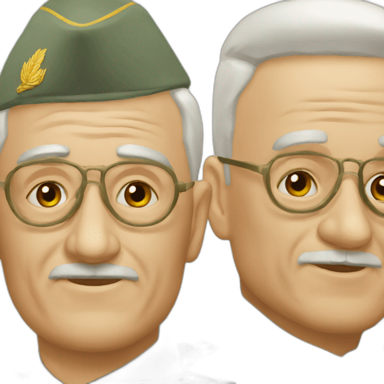 Old Soviet servicemen emoji