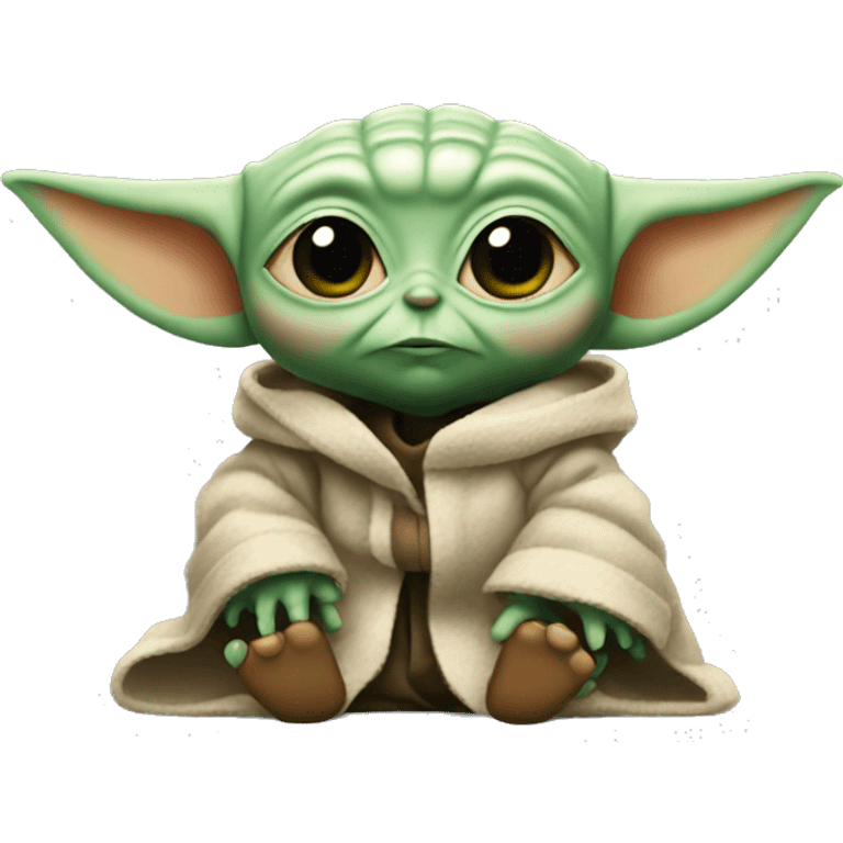 Judging baby yoda emoji