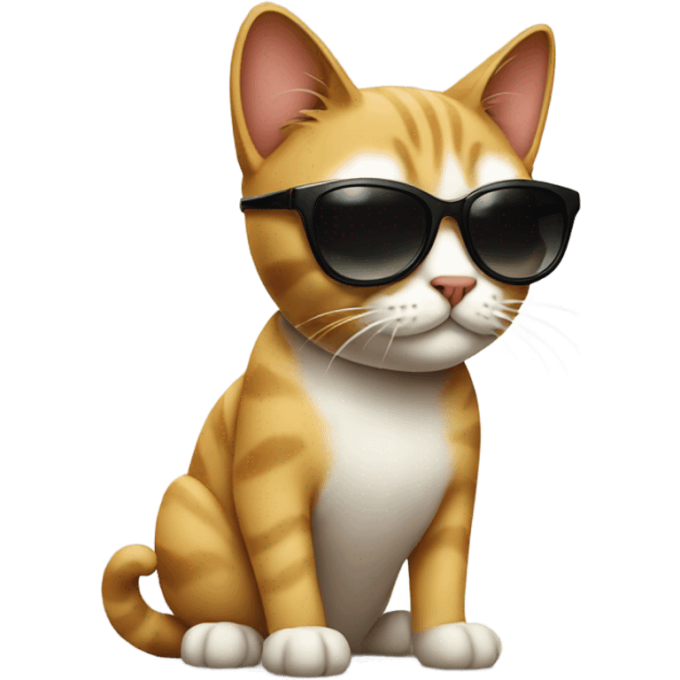 Cat with sunglasses emoji