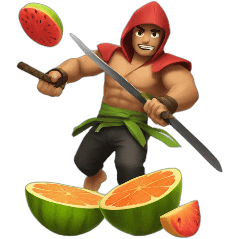 Fruit ninja emoji