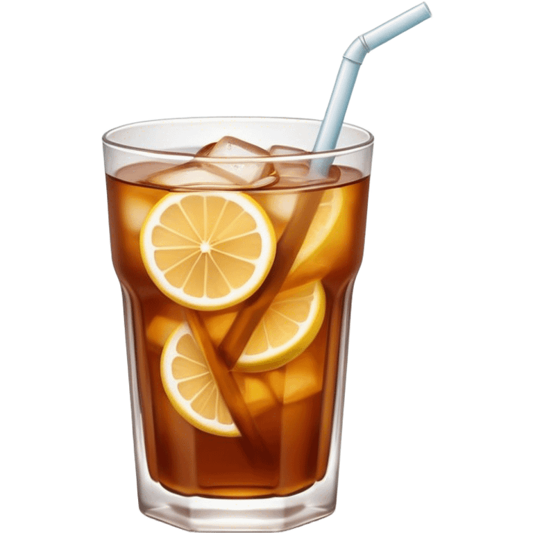 ice tea with hair emoji