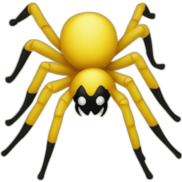 spider yellow black emoji