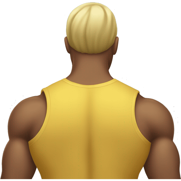 yellow Back muscle emoji