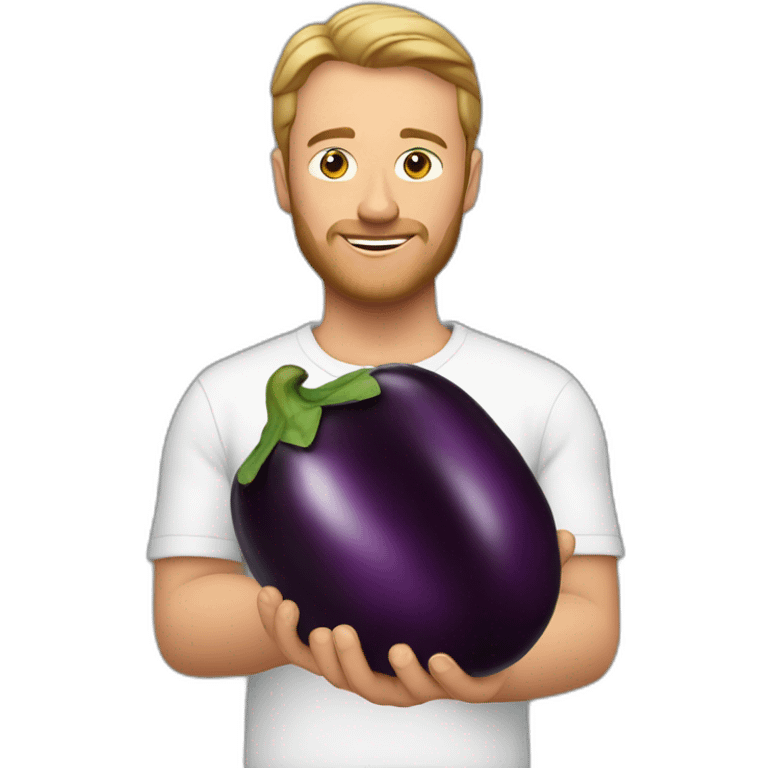 chris luxon holding eggplant emoji