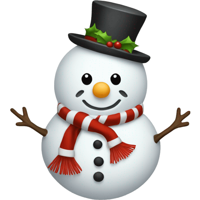 full body christmas hat snowman emoji