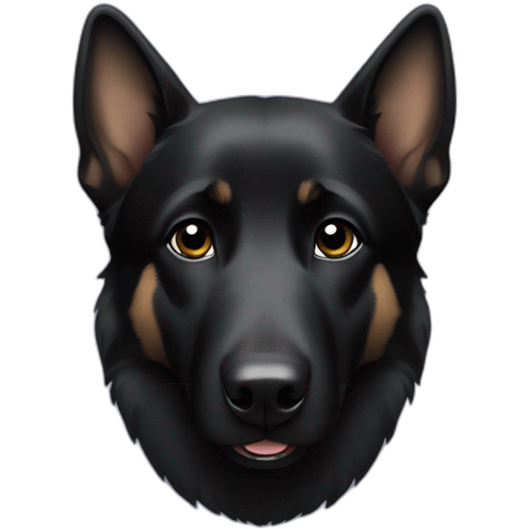 black german shepherd emoji