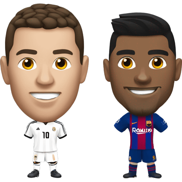 ronaldo med messi emoji