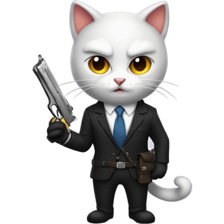 Business cat assassin emoji