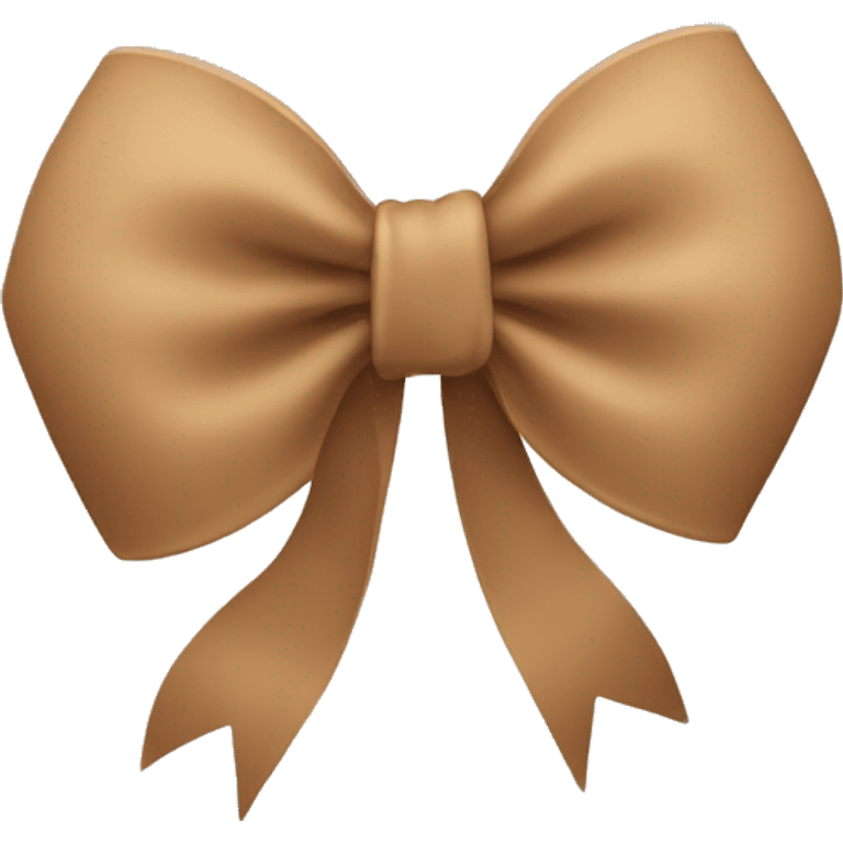 Light Brown bow  emoji