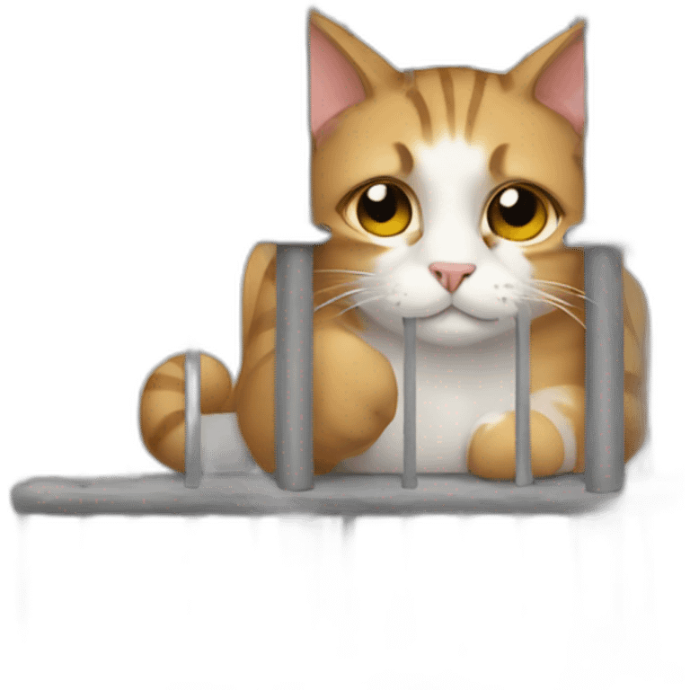 cat in prison emoji