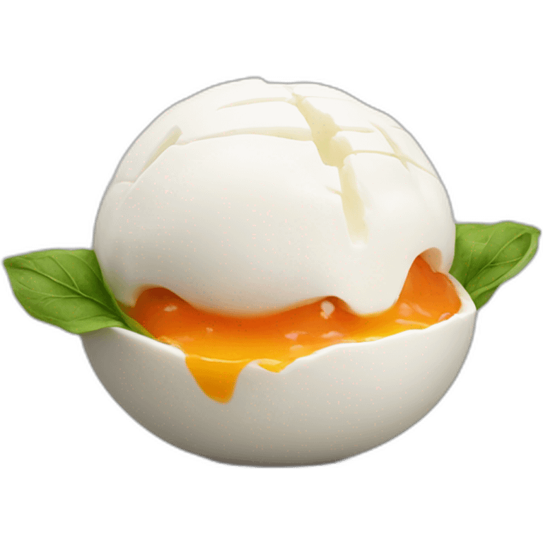 burrata ball without leaf emoji