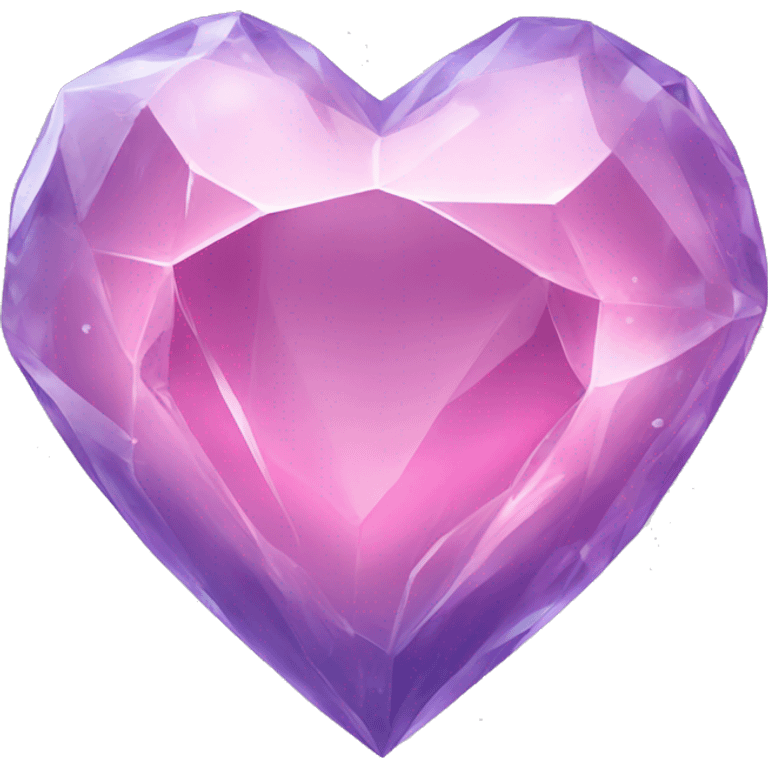 Crystal heart emoji