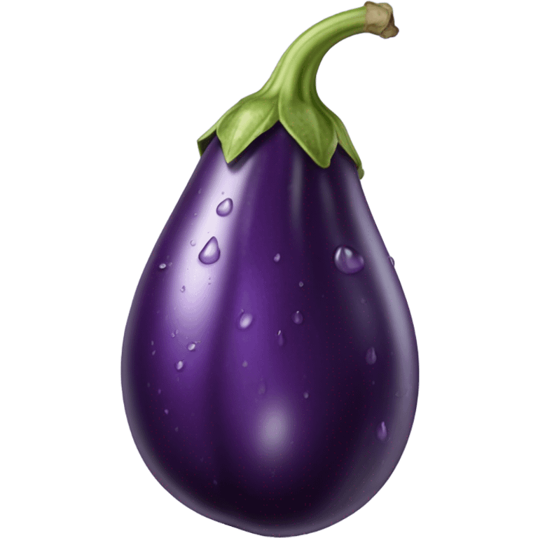 Wet eggplant emoji