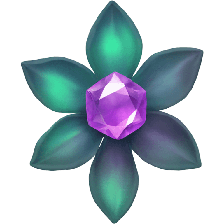 gem flower emoji