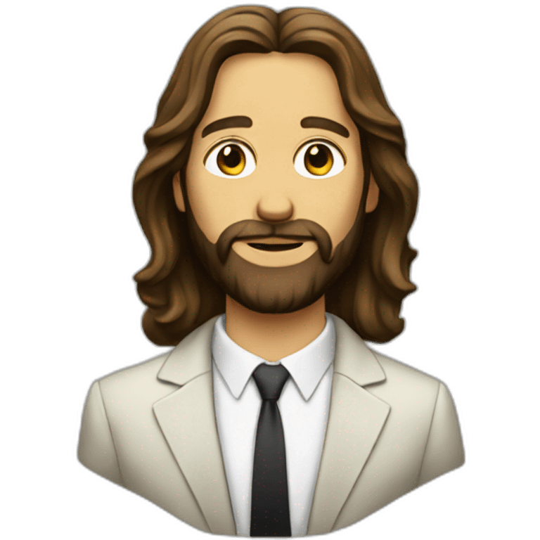 Jesus in suit emoji