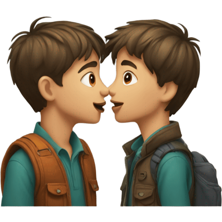 Boy kissing boy emoji