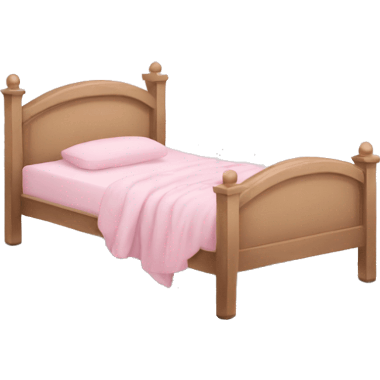 Light pink bed emoji