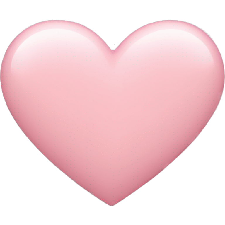 Light pink heart emoji