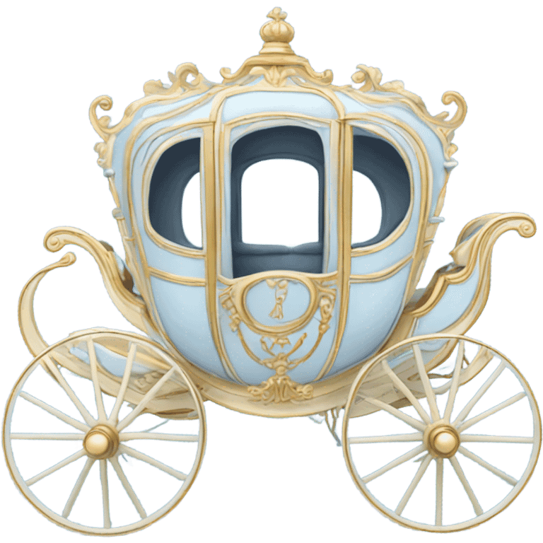 Rococo carriage pale blue emoji