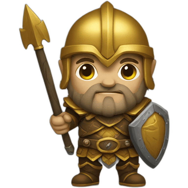 dwarf gold warrior emoji