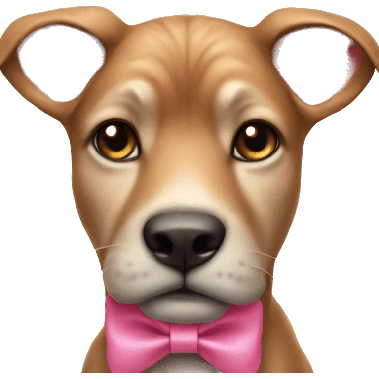 realistic animal gaze at viewer with pink bow emoji