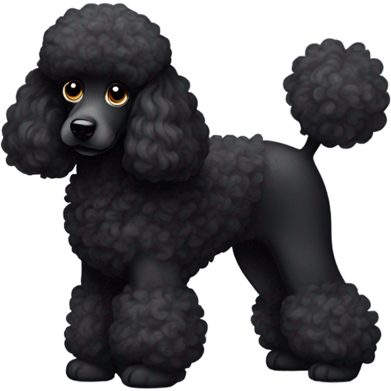 Black poodle emoji