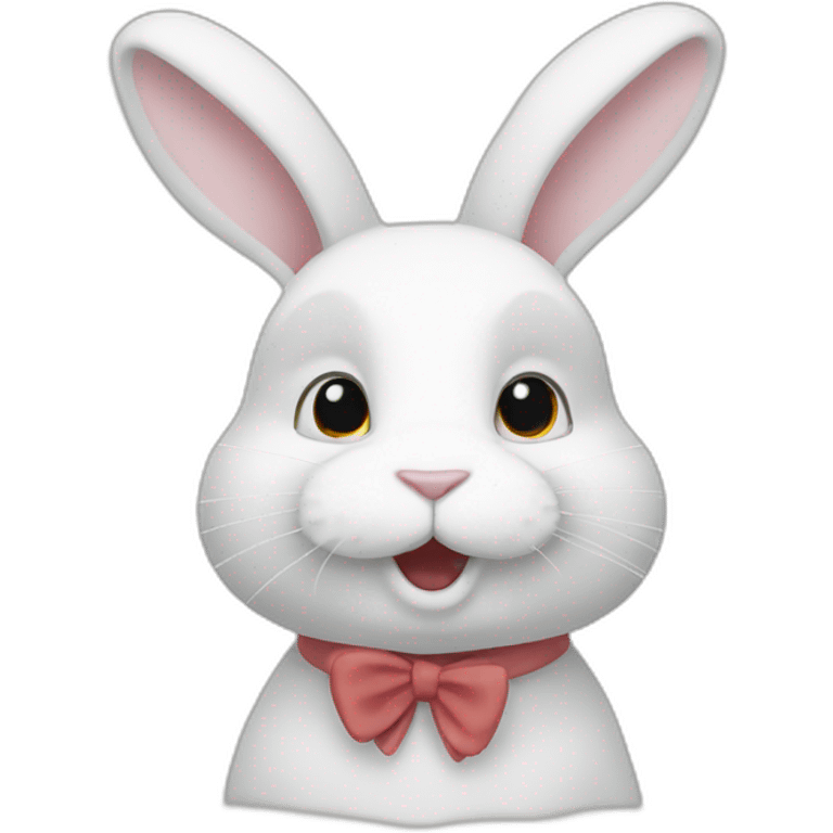 Lapin blanc emoji