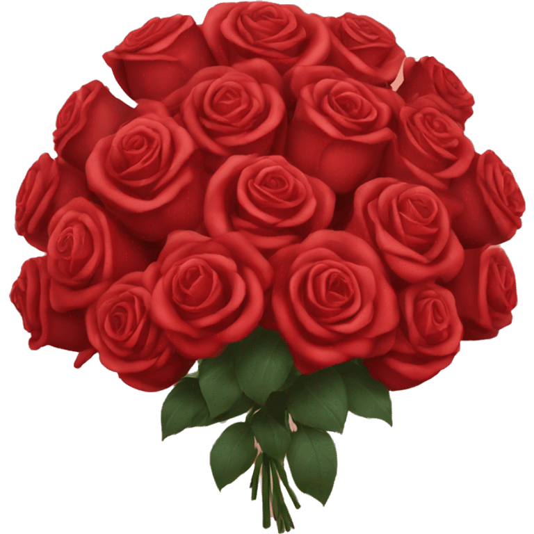 Huge red rose bouquet emoji