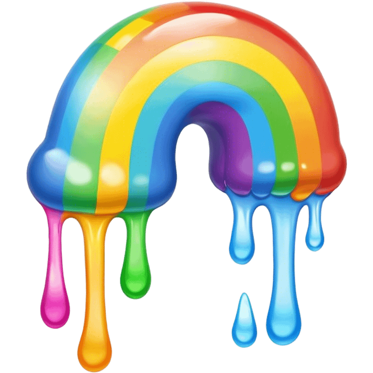 Melting rainbow emoji