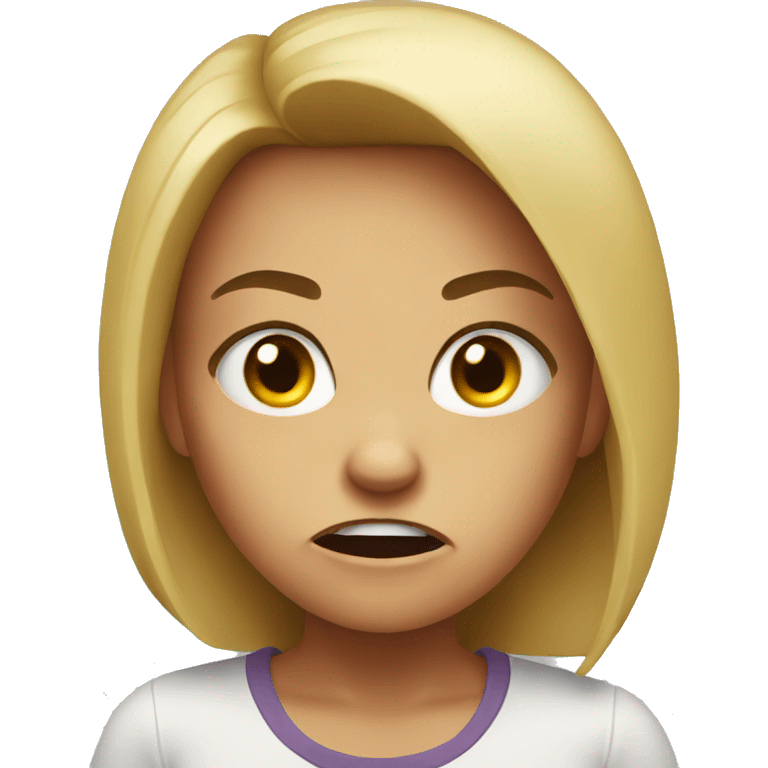 Angry girl emoji