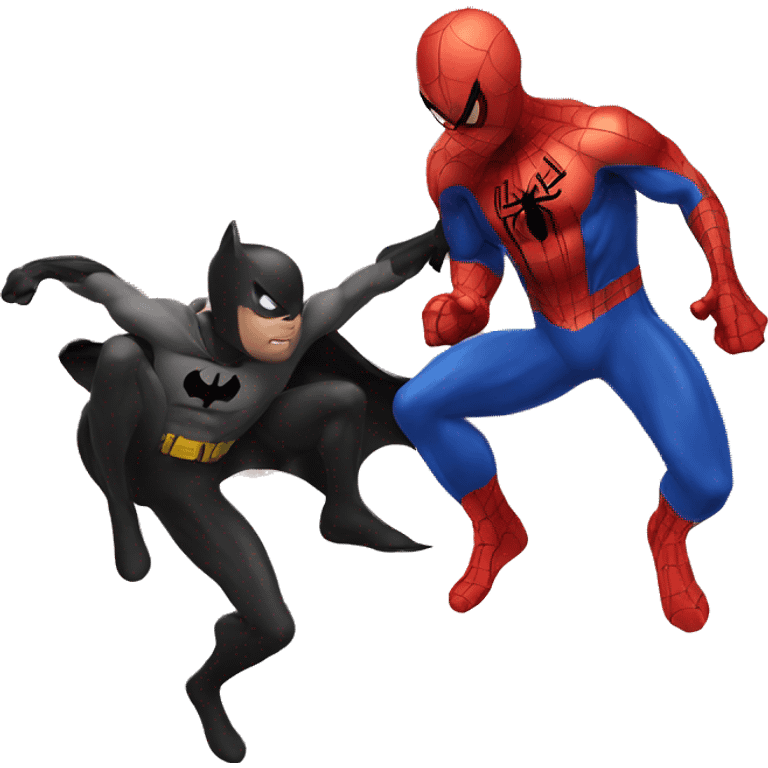 Spiderman and batman emoji