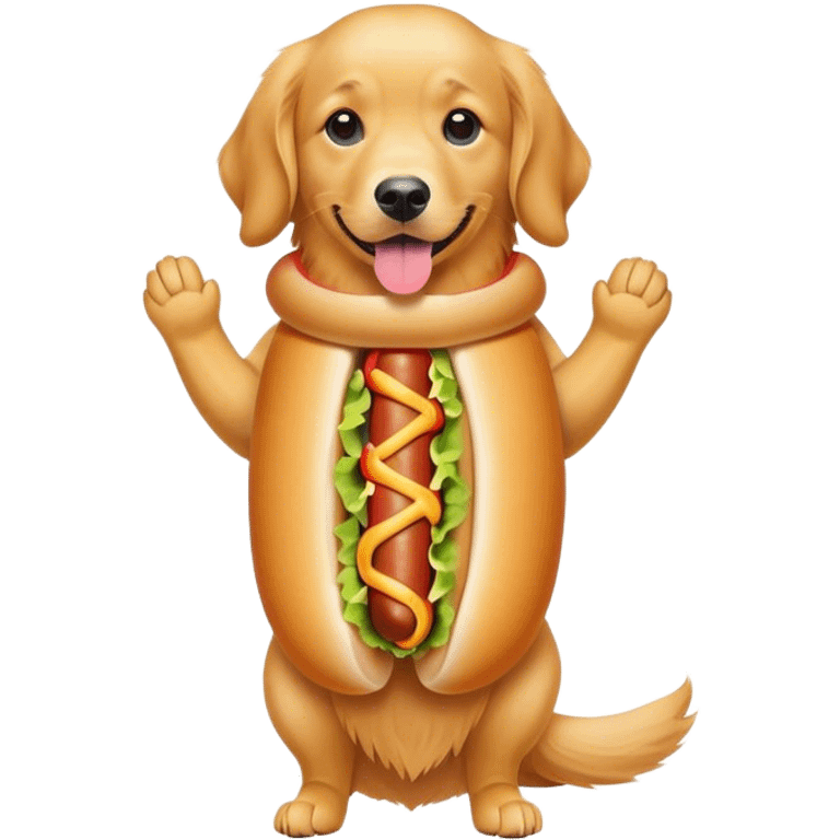 Hot dog dog emoji