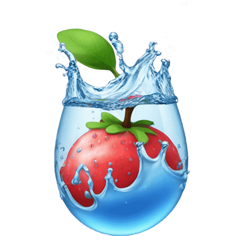 fruit water splash emoji