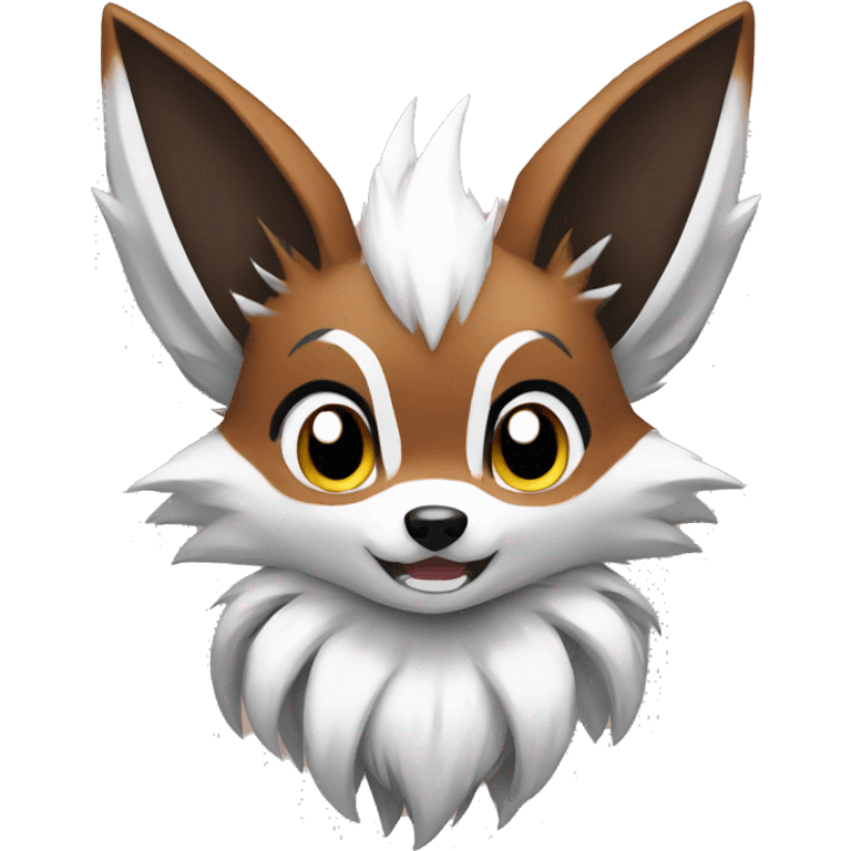 Eevee Lycanroc Nickit emoji