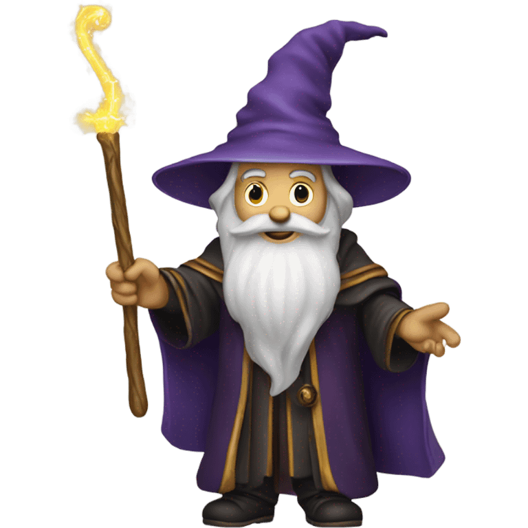 Wizard with wand emoji