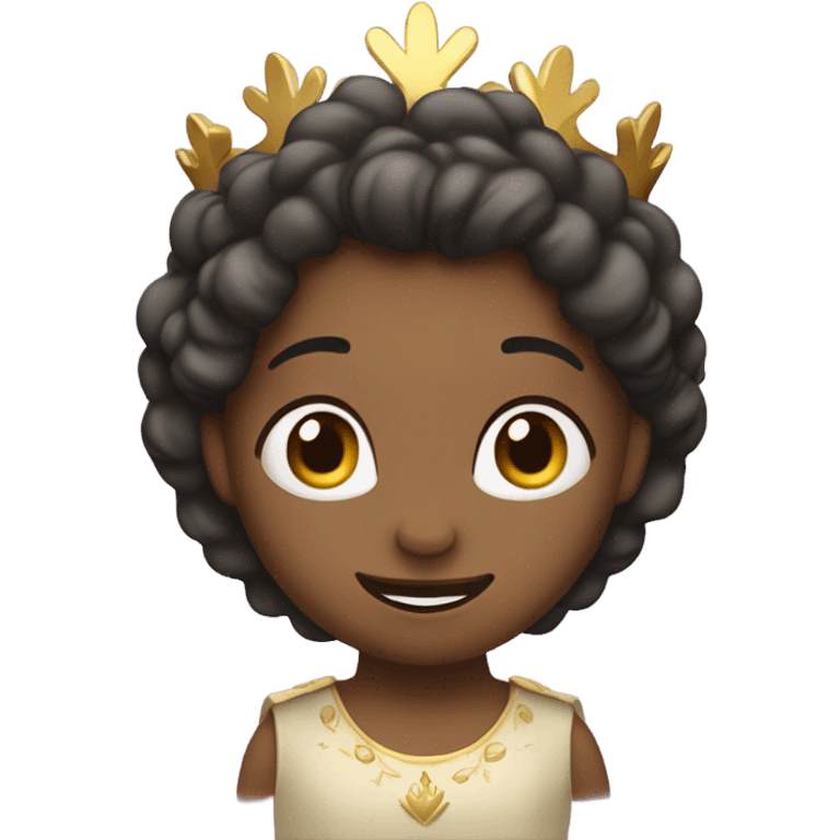 putting the crown on emoji