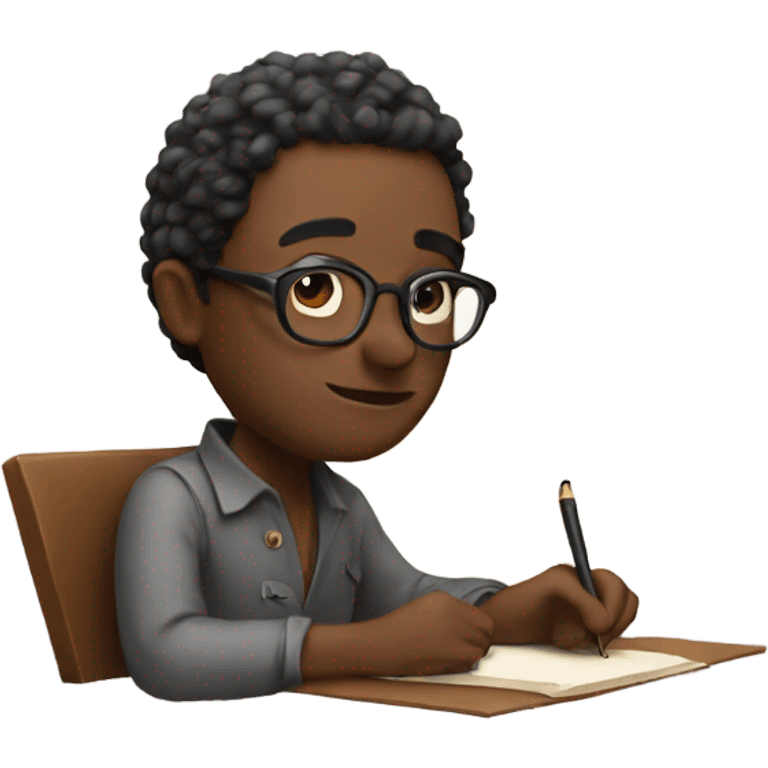 Poet writing a poem  emoji