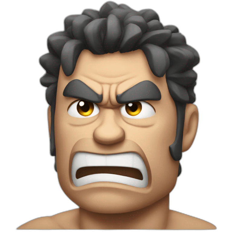 angry muscle man emoji