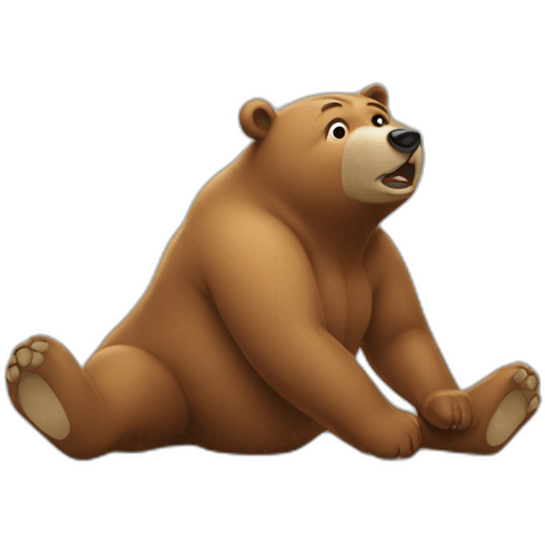 Bear farting emoji