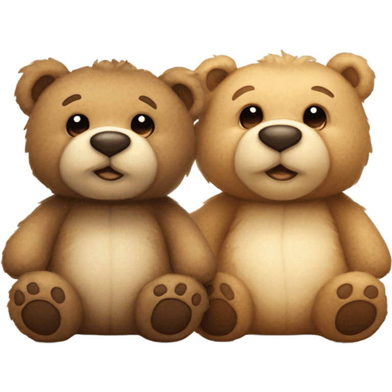 2 teddy bear cute emoji