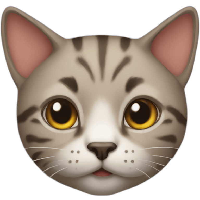 Cat head reality emoji