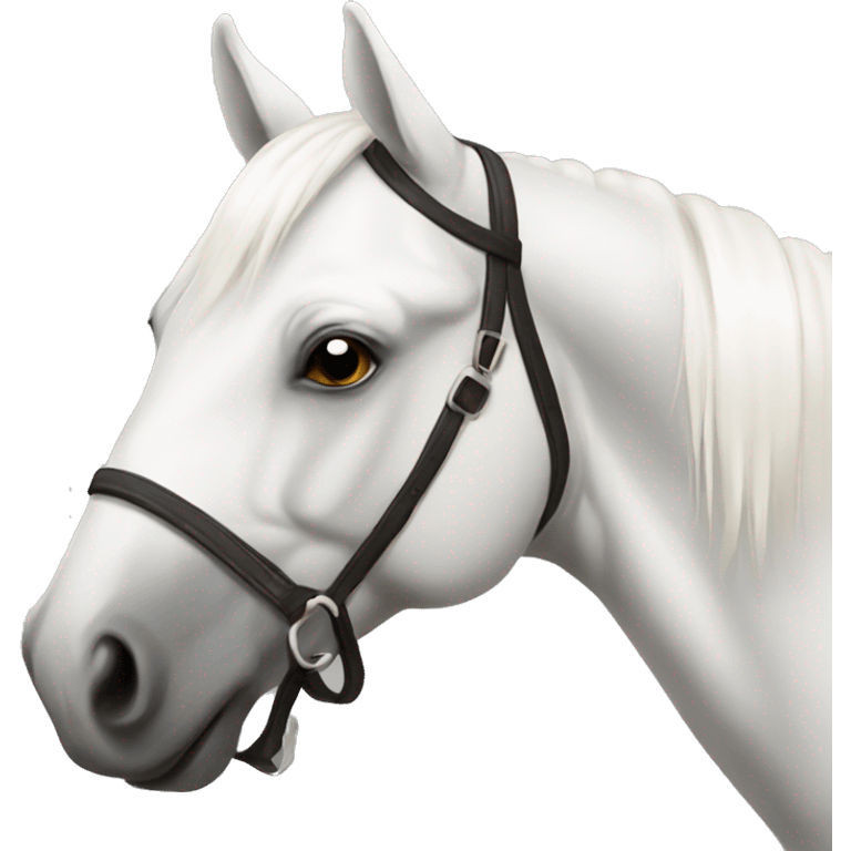 Caballo blanco emoji