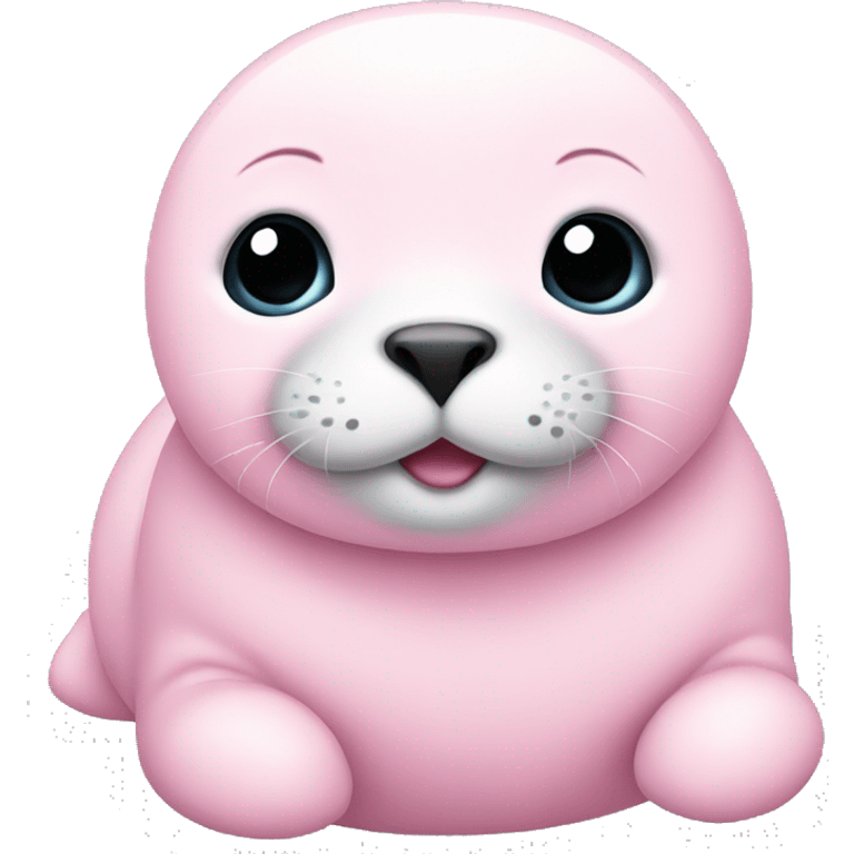 light pink baby seal emoji